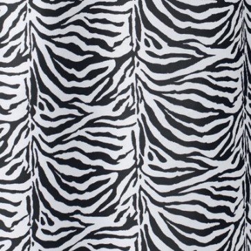 Tenda per doccia 2 lati in tessuto cm 180 x 200 mod. zebra nero 