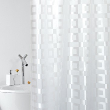 Tenda per doccia in tessuto mod. dama cm 180x200