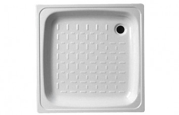 Piatto doccia in acciaio bianco cm 70 x 70 x h 8