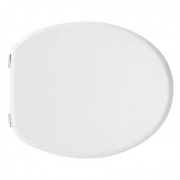 Sedile wc in legno modello universale perugia bianco