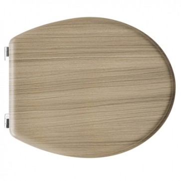 Copriwater universale in legno rovere sbiancato rovere sbiancato