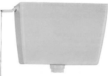 Cassetta di scarico in pvc alta senza tubo bianca