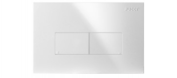 Placca per cassetta incasso pucci eco 2 pulsanti linea mod.2014 cromo