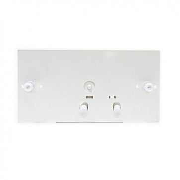 Sottoplacca con leverismo per dual flush -