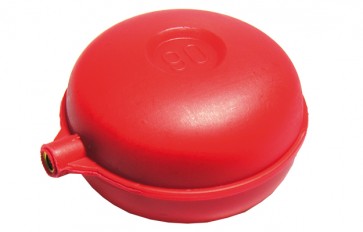 Sfera piatta dn 90 x 50 alta temperatura rossa 