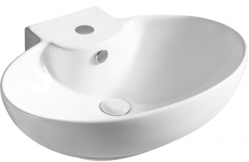 Lavabo da appoggio rettangolare cm 60.5 x 45.5 