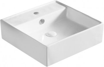 Lavabo da appoggio quadrato cm 46.5 x 46.5 