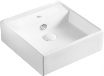 Lavabo da appoggio quadrato cm 38 x 38 