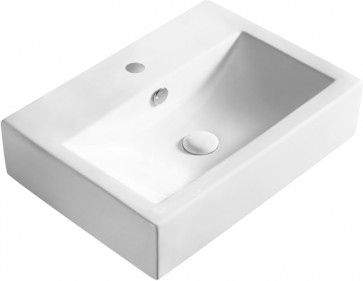 Lavabo da appoggio rettangolare cm 54 x 40.5 