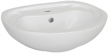 Lavabo a parete cm 40 x 50 bianco