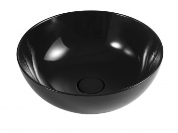 Lavabo d'appoggio slim mod. 02 dm 330 nero h140