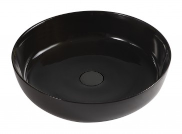 Lavabo d'appoggio slim mod. 01 dm 330 nero