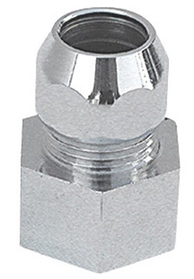 Raccordo mf con dado conico cromato 1/2 x 3/8 diam. 10