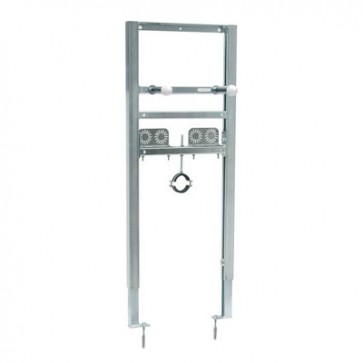 Sistema per lavabo sospeso su cartongesso e muratura 