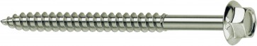 Confezione - tirafondi in acciaio zincato diam. 6.5 mm mm 6.5 x 100 (pz. 100)