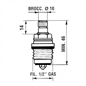 Conf. 2 pz vitoni mod. 2n fil. 1/2" gas