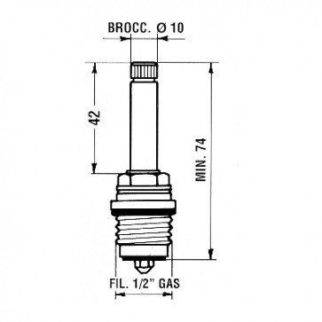 Conf. 2pz vitoni serie epoca mod. 2v fil. 1/2" gas