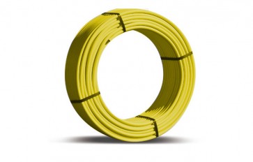 Tubo multi-dian giallo nudo per gas diam. 20