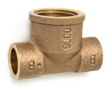 Tee bronzo f. a saldare 1/2 x 12