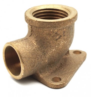 Gomito bronzo f. con 3 flange a saldare 1/2 x 12