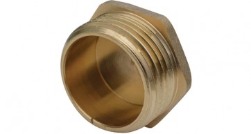 Tappo maschio ottone giallo ibp 3/8"