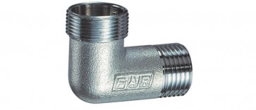 Gomito maschio cromato per rame (far) 1"