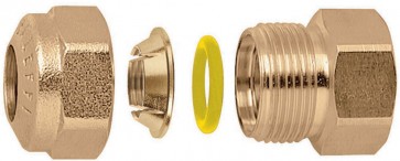 Raccordo o-ring diritto femmina per tubo rame 1/2" - 16