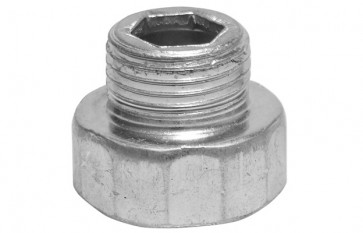 Prolunga ridotta fm in acciaio 1/2 x 3/8