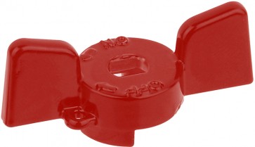 Farafalla alluminio rossa per valvole e rubinetti bugatti 3/4"