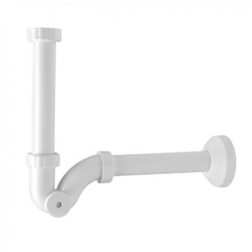 Sifone s in abs bianco per bidet 1"1/4 x D. 32