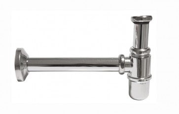 Sifone a bottiglia senza piletta con canna da cm25 modello lux 1"