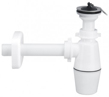 Sifone a bottiglia per lavabo con piletta 1"1/4 x 32