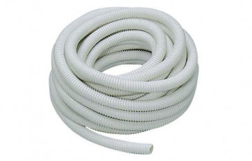 Tubo in pvc spiralato flessibile bianco a mt. diam. 40