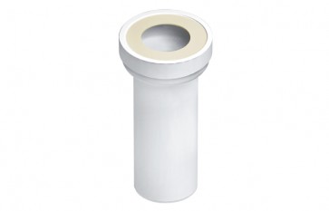 Manicotto diritto per w.c. terminale liscio diam. 90