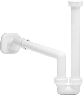 Sifone eccentrico per bidet bianco