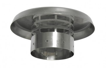 Cappello in acciaio inox lucido diam.80 diam.80