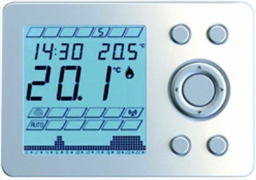 Cronotermostato elettronico techno wpt settimanale digitale bianco