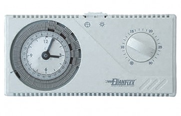 Cronotermostato meccanico a pila giornaliero 2 fili 