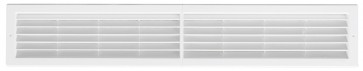 Griglia da incasso con rete l. 706 x h 130 mm bianco