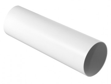 Tubo tondo per sistema di aerazione canalizzata bianco diam. 100 mm - lungh. 1500 mm