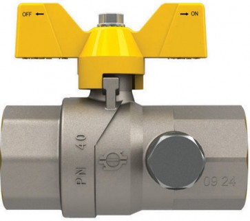 Valvola a sfera gas con farfalla futurgas ff 3/4"