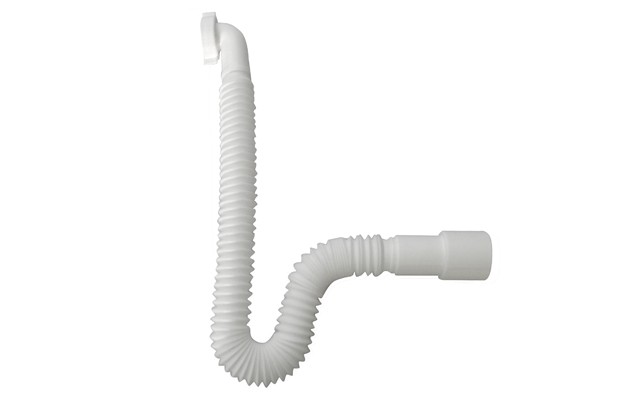 Tubo di scarico flessibile ed estensibile MagikOne bianco per lavabo/bidet  1 x 26 c/rosone