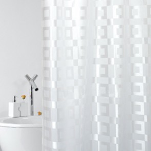 Tenda per doccia in tessuto mod. dama cm 180x200