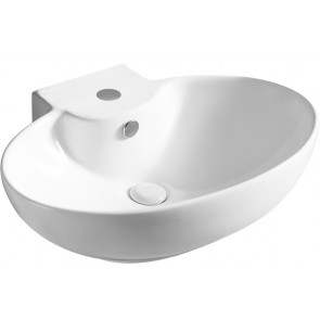 Lavabo da appoggio rettangolare cm 60.5 x 45.5 