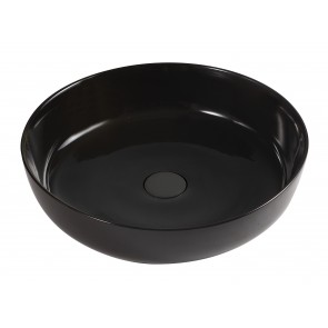 Lavabo d'appoggio slim mod. 01 dm 330 nero