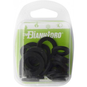 Kit misto guarnizioni per raccordi sanit. in gomma t.m. blister pz.10x(3/8-1/2) +pz.5x(3/4)