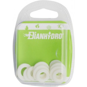 Kit misto guarnizioni per sanitari "platinum" bianche mm2 blister pz.5x(3/8 - 1/2) + 2pz x(3/4)