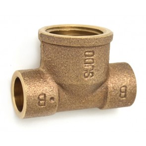 Tee bronzo f. a saldare 1/2 x 12