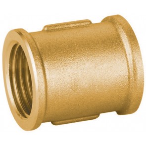 Manicotto diritto ff in ottone giallo pesante ibp 1"