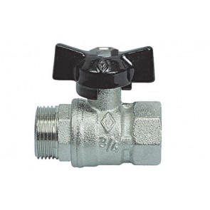 Valvola a sfera mf con farfalla 3/4'' dn 20 pn 40